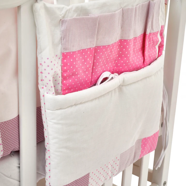Постільний комплект 7 ел Twins Dolce Друзі зайчики 4060-D7-002, pink